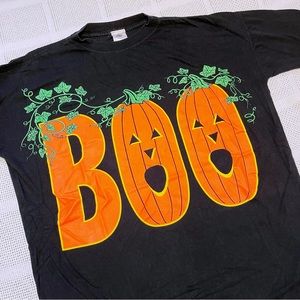VINTAGE Halloween BOO jack o lantern pumpkin tee